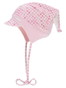 Wiązana czapka bandana z daszkiem różowa Döll r.45 - Czapki damskie - miniaturka - grafika 1