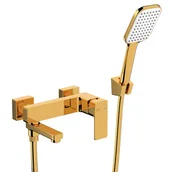 Baterie wannowe i prysznicowe - Bateria wannowa złota Dust KFA Armatura - miniaturka - grafika 1