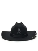 Czapki damskie - Patrizia Pepe Kapelusz 8F0077/A919 K103 Czarny - miniaturka - grafika 1