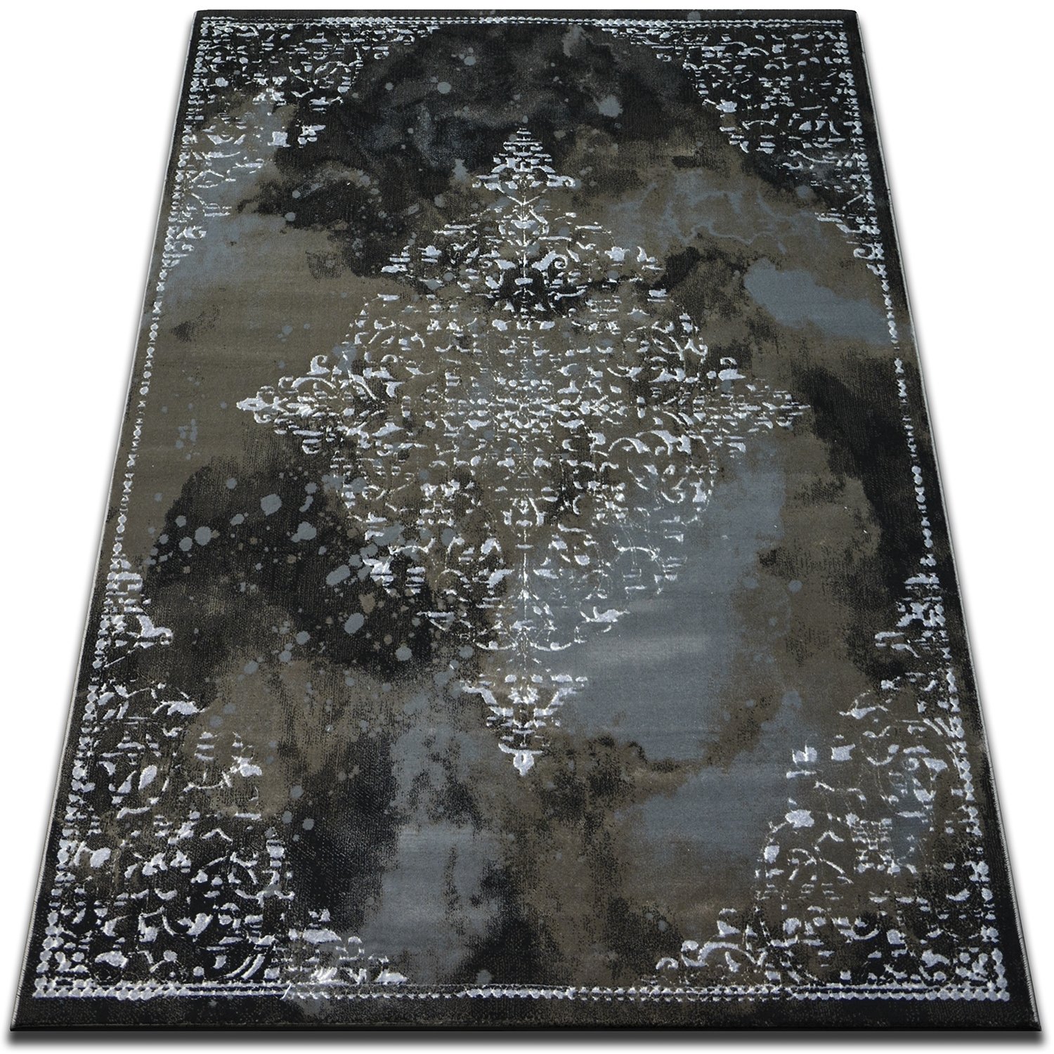 Dywan VOGUE 478 Black/Brown brązowy 240x330 cm