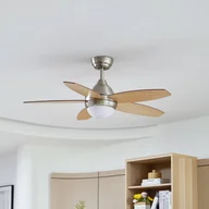 Wentylatory sufitowe - Lindby Wentylator sufitowy LED Klasika, DC, cichy, 106 cm, CCT - miniaturka - grafika 1