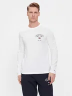 Koszulki męskie - Tommy Hilfiger Longsleeve Arch Varsity MW0MW34252 Biały Regular Fit - miniaturka - grafika 1