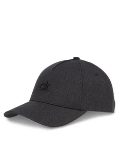 Calvin Klein Czapka z daszkiem Raised Embroidery K60K613118 Czarny - Czapki damskie - miniaturka - grafika 1