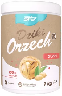 SFD, krem orzechowy Dziki Orzech crunch, 1 kg - Słodkie kremy i masła - miniaturka - grafika 1