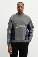Bluzy dla chłopców - Puma bluza bawełniana PUMA x KIDSUPER męska kolor szary wzorzysta 632364 - miniaturka - grafika 1