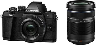 Olympus OM-D E-M10 Mark II czarny + 14-42 + 40-150 (V207053BE000) - Aparaty Cyfrowe - miniaturka - grafika 1