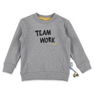 Bluzy dla chłopców - Sigikid Bluza chłopięca, szary melanż, 128 - miniaturka - grafika 1