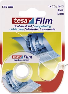Tesa Taśma dwustronna 7 5 m x 12 mm - Kleje i inne preparaty budowlane - miniaturka - grafika 1