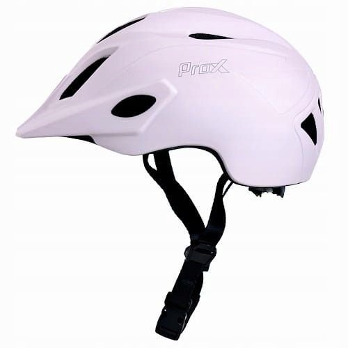Dziecięcy kask rowerowy otwarty Prox Flash Led jasny różowy Mtb S 48-52cm