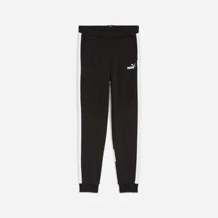 Spodnie Dresowe Sportowe Chłopięce Puma Ess Block Tr - Odzież sportowa dziecięca - miniaturka - grafika 1