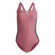 Stroje kąpielowe - adidas Damski strój kąpielowy, Różowe warstwy/odcień morski/niebieski świt, 46 - miniaturka - grafika 1