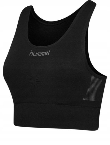 HUMMLE CZARNY STANIK SPORTOWY Z LOGO M/L PUM