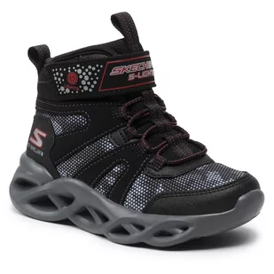 Skechers Śniegowce Zerrix 400145L/BKRD Black/Red - Śniegowce damskie - miniaturka - grafika 1