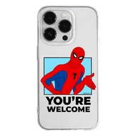 Etui i futerały do telefonów - ERT GROUP etui na telefon Iphone 14 PRO, case oryginalny i oficjalnie licencjonowany przez Marvel, wzór Spider Man 030, optymalnie dopasowane, plecki z TPU częściowo przeźroczyste - miniaturka - grafika 1