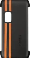 Etui i futerały do telefonów - Nokia CC-3009 skórzane etui na telefon czarny/pomarańczowy - miniaturka - grafika 1