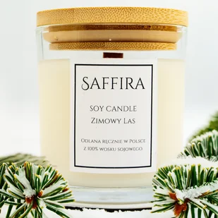 Świeca sojowa – Zimowy las - 180ml - Świece - miniaturka - grafika 1