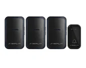Dzwonki i gongi - Dzwonek Bezprzewodowy A6 3X Odbiornik 1X Nadajnik - miniaturka - grafika 1