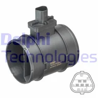 Przepływomierze - Przepływomierz masowy powietrza Delphi AF10519-12B1 - miniaturka - grafika 1