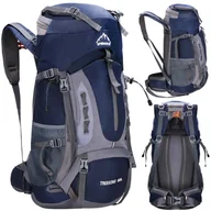 Plecaki - Plecak trekkingowy 60 L turystyczny survival z gwizdkiem i osłoną przeciwdeszczową - miniaturka - grafika 1
