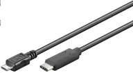 Kable USB - Kabel USB PremiumCord USB-C - microUSB 0.6 m Czarny (ku31cb06bk) - miniaturka - grafika 1