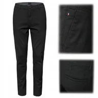 Spodnie męskie - SPODNIE Męskie CHINOSY Bawełniane Długie CZARNE Slim Fit W34/L32 Pako Jeans - miniaturka - grafika 1