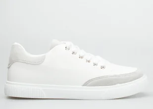 Seastar Tenisówki z szarymi zamszowymi wstawkami białe-37 - Trampki damskie - miniaturka - grafika 1