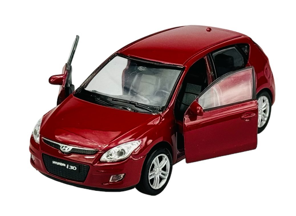 WELLY HYUNDAI i30 CZERWONY 1:34 SAMOCHÓD NOWY METALOWY MODEL