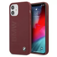 Etui i futerały do telefonów - Etui BMW BMHCP12SSLBLRE iPhone 12 mini 5,4" czerwony/red hardcase Silicone Signature Logo - miniaturka - grafika 1