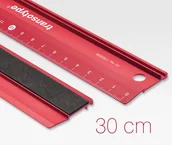 Kredki, ołówki, pastele i pisaki - Copic Linijka aluminiowa, czerwona, 30 cm TRANSOTYPE 17503006 - miniaturka - grafika 1