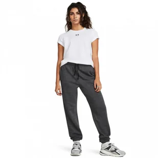 Damskie spodnie dresowe Under Armour UA Rival Terry Jogger - szare - UNDER ARMOUR - Spodnie sportowe damskie - miniaturka - grafika 1