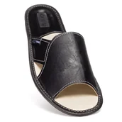 Kapcie męskie - Kapcie Męskie Laczki Domowe Klapki Skórzane Klasyczne Wygodne 41-46 NOWO - miniaturka - grafika 1