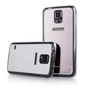 Etui i futerały do telefonów - Galaxy S5 mirror - lustro silikonowe etui lustrzane TPU - srebrne. - miniaturka - grafika 1