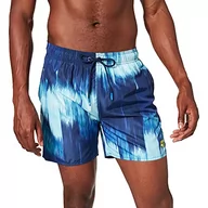 Kąpielówki męskie - ARENA M Fundamentals Allover Boxer Swim Trunks dla mężczyzn, Royal Multi, 98 - miniaturka - grafika 1