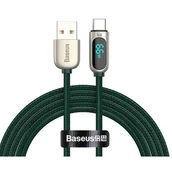 Kable USB - Baseus Kabel USB do USB-C Display 66W 2m zielony CASX020106 - miniaturka - grafika 1