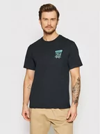 Koszulki męskie - Converse T-Shirt Playera Fast Food 10022934-A01 Czarny Standard Fit - miniaturka - grafika 1
