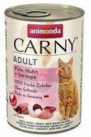 Mokra karma dla kotów - Animonda Cat Carny Dorosłe indyk i krewetki 12 x 400g - miniaturka - grafika 1