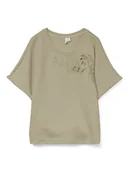 Koszulki i topy damskie - Vero Moda Koszulka w kolorze oliwkowym - miniaturka - grafika 1