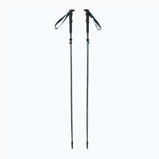 Komperdell Carbon FXP.4 Approach Vario Trekking Pole, black/blue 105-140cm 2021 Kijki 1942356-10 - Kije trekkingowe - miniaturka - grafika 1