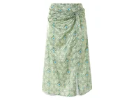 Spódnice - esmara® Spódnica midi damska o wyglądzie satyny (Zielony/wzorzysty, 44) - miniaturka - grafika 1