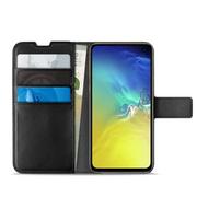 Etui i futerały do telefonów - PURO Booklet Wallet Case - Etui z klapką do Samsung Galaxy S10e (czarny) SGS10LBOOKC4BLK - miniaturka - grafika 1