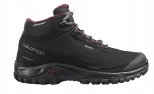 buty damskie zimowe tekkingowe Salomon turystyczne softshell 41 1/3 bordowy - Buty trekkingowe damskie - miniaturka - grafika 1