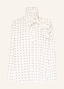 Essentiel Antwerp Bluzka Z Wiązaniem Pod Szyją Oversize Imoverit weiss - Bluzki damskie - miniaturka - grafika 1