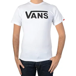 Vans męski T-shirt Classic, biały/czarny, XS, VGGGYB2 - Koszulki męskie - miniaturka - grafika 1