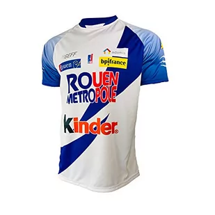 Rouen Metropole Basket Rouen Metropole Basket Uniseks dziecięcy Rouen Maillot Officiel Domicile 2019-2020 oficjalna koszulka domowa na lata 2019-2020. biały biały FR : XXS (Taille Fabricant : 10 Jahre) MAILLOT_DOM_ROUEN_Blanc_10 ans - Koszulki dla dziewczynek - miniaturka - grafika 1