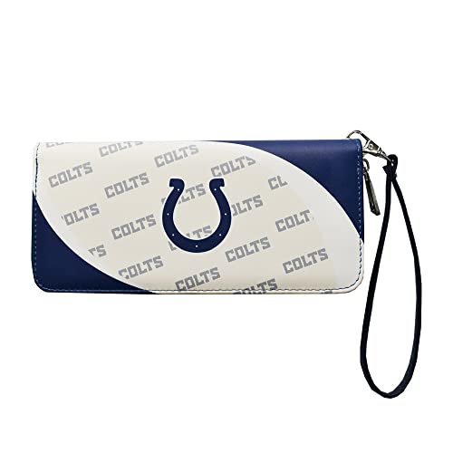 Littlearth Damski portfel NFL Indianapolis Colts 1 Curve Zip Organizer, kolor drużyny, 20 x 10 x 2,5 cm