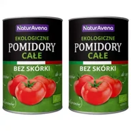 Koncentraty warzywne, przeciery - NaturaVena Pomidory całe bez skórki Zestaw 2 x 400 g Bio - miniaturka - grafika 1