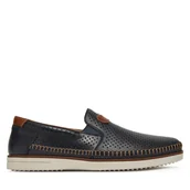 Półbuty męskie - Półbuty Rieker B2356-14 Granatowy - miniaturka - grafika 1