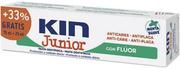 Pasty do zębów - Pasta do zębów dla dzieci Kin Junior Mint Mild Toothpaste 75 ml+25 ml (8436026212714) - miniaturka - grafika 1