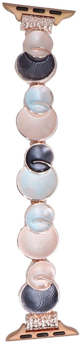 GlacierX bransoleta do smartwatcha Gleam Bubbles Stretch Bracelet Ocean Blush do Apple Watch 38/40/41mm Różowo-Niebieska