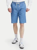 Spodenki męskie - Blend Szorty jeansowe 20717026 Niebieski Regular Fit - miniaturka - grafika 1